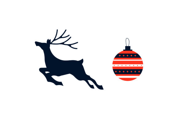 Christmas Reindeer and Ornaments Vector Review