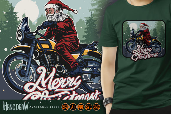 Christmas Santa Claus Riding Motorcycle: A Festive Twist