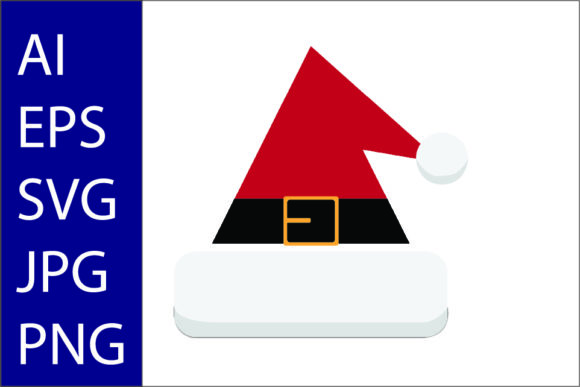 Christmas Santa Hat Illustration Design for Graphics