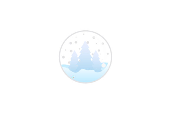 Christmas Spruce Snowball Illustration for Crafters