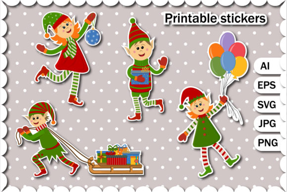 Fabulous Christmas Elves: A Must-Have for Festive Graphics