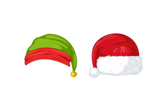 Santa's Hat Set: A Versatile Graphics and Illustrations Asset