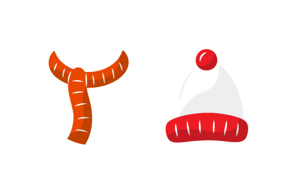 Scarf Hat Christmas Set: A Versatile Graphics and Illustrations Asset