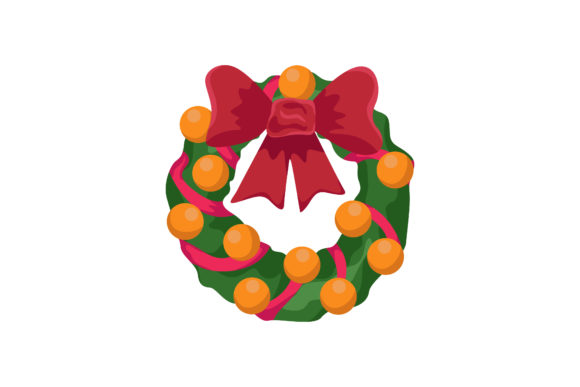 Yellow Christmas Light of Mistletoe: A Festive Graphics Asset